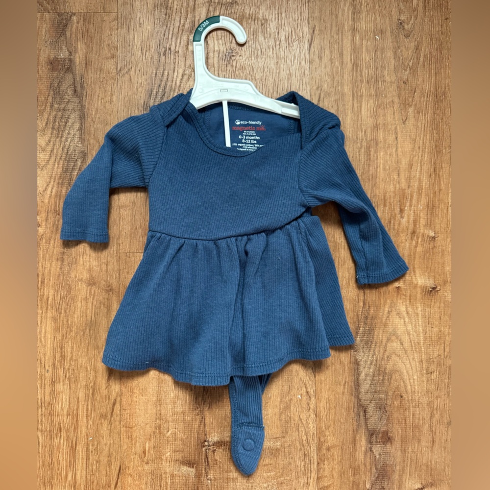Blue Long-Sleeve Dress